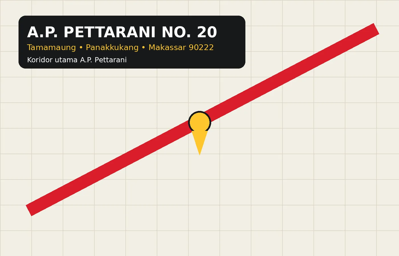 Lokasi McDonald's A.P. Pettarani Makassar di Jl. A. P. Pettarani No. 20, Kota Makassar